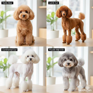 Các kiểu lông chó Poodle đẹp và đang được ưa chuộng