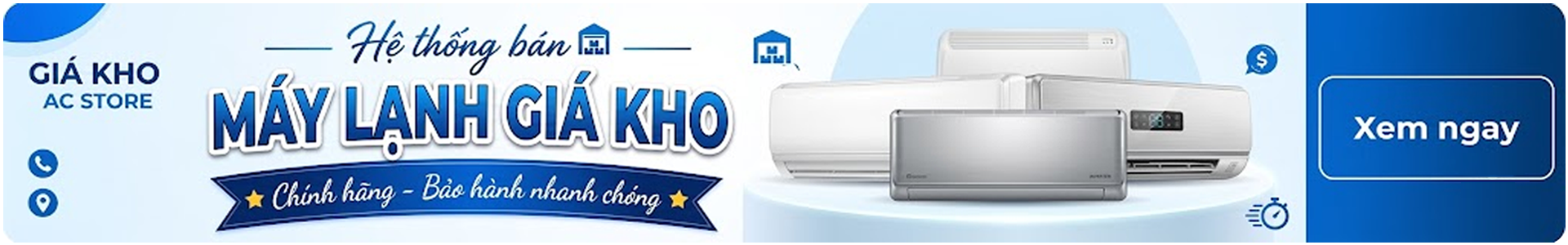 Cửa hàng bán máy lạnh giá rẻ tại kho