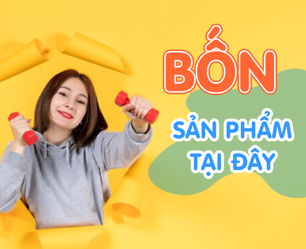 (QC) Gắn 4 hình sản phẩm