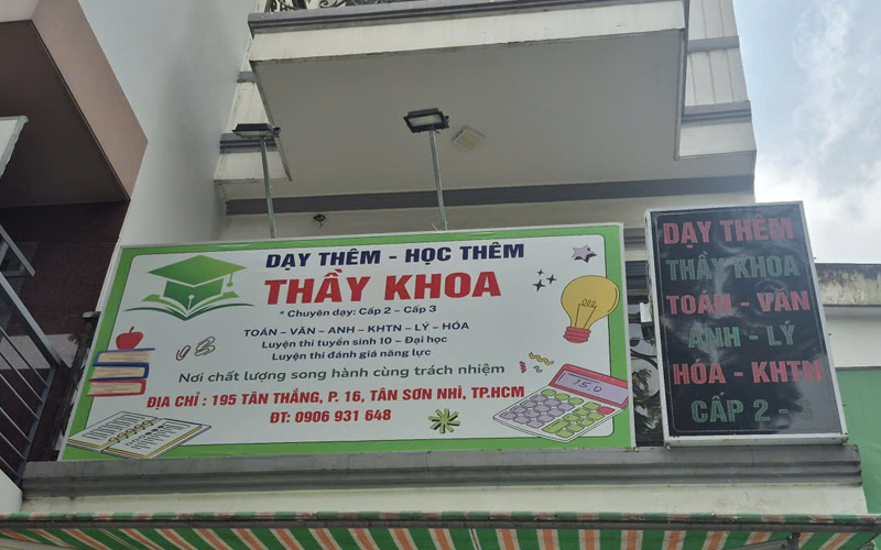 Trung Tâm Dạy Thêm – Học Thêm Đăng Khoa